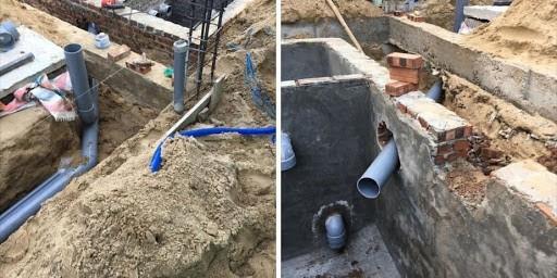 cống bị nghẹt do lắp đặt sai