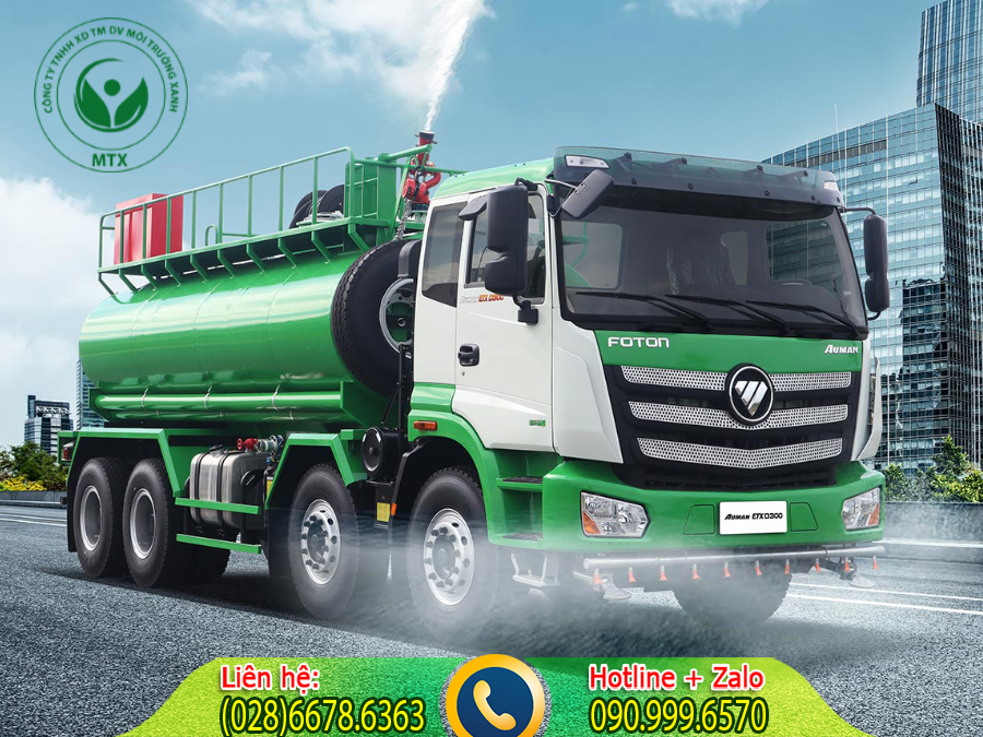 Dịch vụ cho thu&ecirc; xe bồn rửa đường với rất nhiều lợi &iacute;ch tại M&ocirc;i Trường Xanh