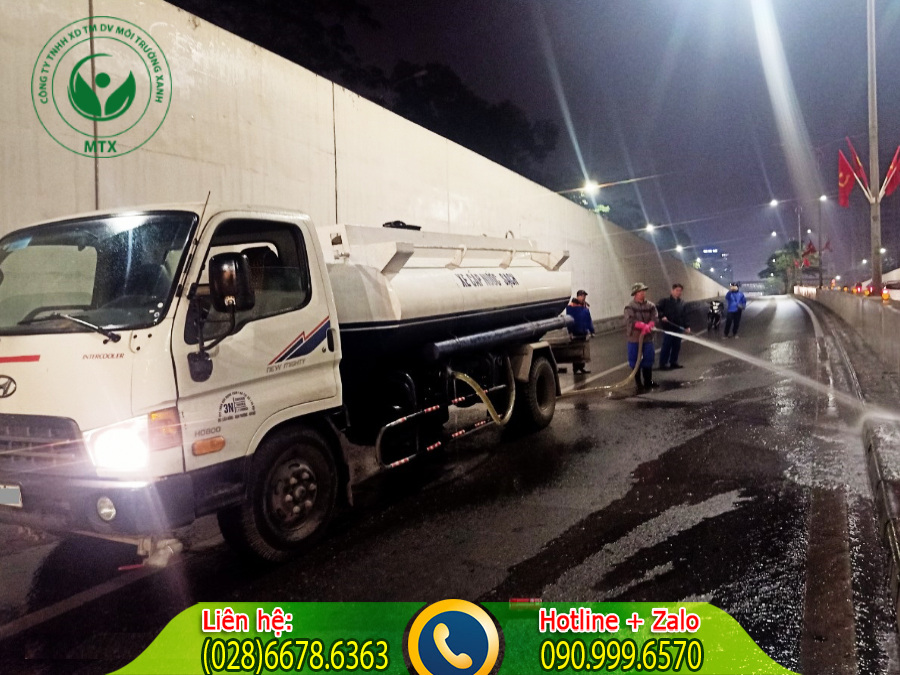 Dịch vụ cho thu&ecirc; xe bồn rửa đường với một quy tr&igrave;nh nhanh gọn