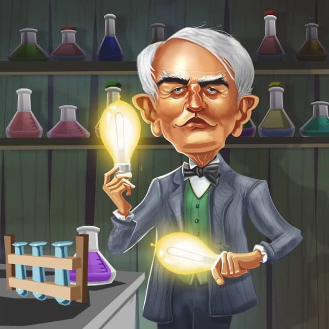 thomas edison c&ograve;n l&agrave; một thương gia