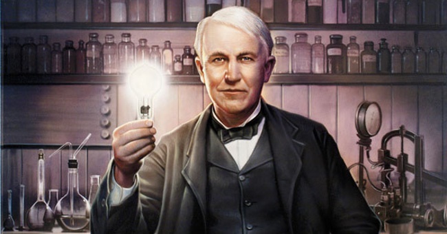thomas edison v&agrave; một trong những ph&aacute;t minh của &ocirc;ng