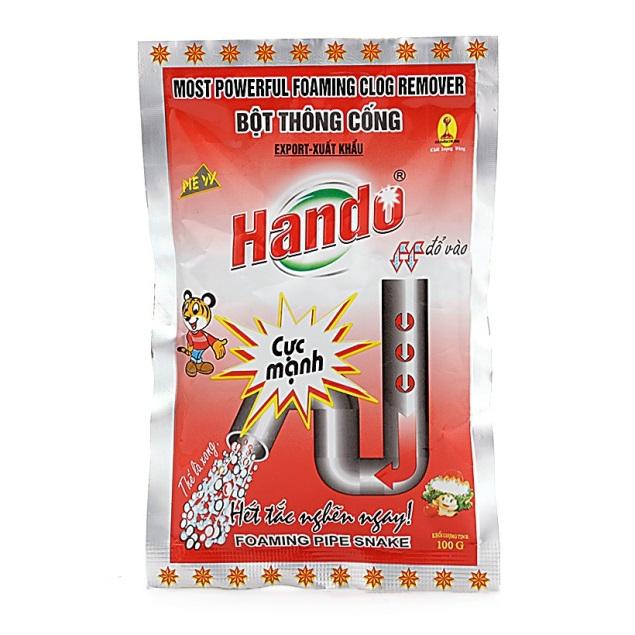 Bột thông cống 100g xuất khẩu Hando -axit, thuốc thông cầu cống nghẹt cực mạnh